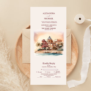 Aquarela Casamento no Destino México Cancun