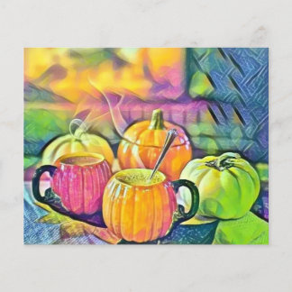 Aquarela de abóboras outono vintage cores de outon