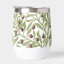 Aquarela de ramo de oliveira em verde sage botânic