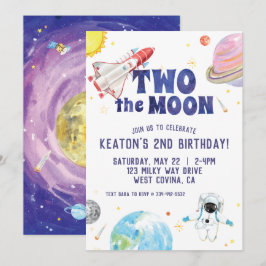 Aquarela Dois do Convite de Aniversário do Espaço