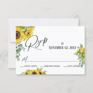 Aquarela Elegante, Girassol e Eucalyptus, RSVP Car