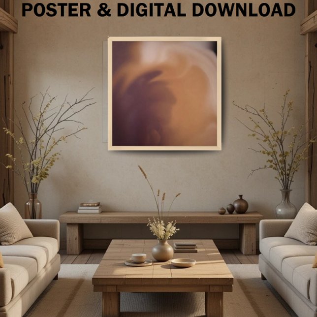 Aquarela em tons castanhos para Poster de decoraçã (Criador carregado)