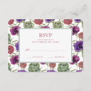 Aquarela   Eucalyptus & Anemone - RSVP de Casament