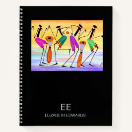 Aquarela, Expressando Notebook Feliz Espiral