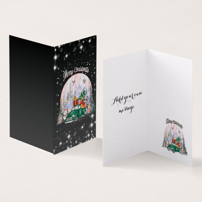 Aquarela Feliz Natal, Carro De Presentes (Interior e exterior)
