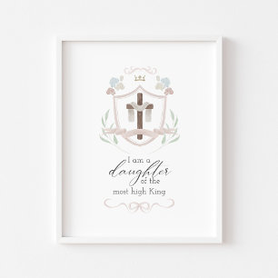 Aquarela filha de Deus com poster cruzado