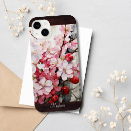 Aquarela Floral com Flor de Cereja Elegante Person