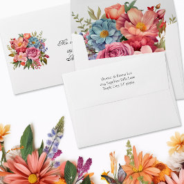 Aquarela Floral Vibrante