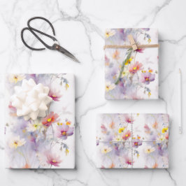 Aquarela Flores Florais Elegante