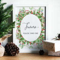 Aquarela invernal evergreen Favor cantar poster