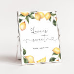 Aquarela limão Amor é doce Poster<br><div class="desc">Citrus,  limão-d'água O amor é um doce sinal de chá de panela. Itens correspondentes disponíveis.</div>