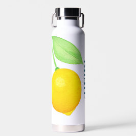 Aquarela Limões Amarelos Garrafa de Água Personali
