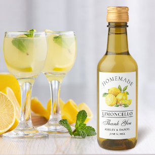 Aquarela Limoncello Obrigados Mini Rótulos De Gar