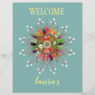 Aquarela Lotus Flower Logo Healing Massage
