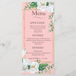 Aquarela Magnolia Blush Menu