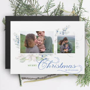 Aquarela Merry Christmas Script Juniper Photo