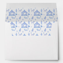 Aquarela Natal Personalizado Azul Natividade
