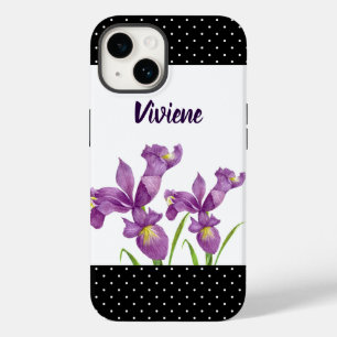 Aquarela Púrpura Íris Arte Botânica