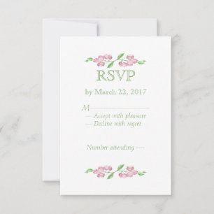 Aquarela Rosa, Rosa, Flor de Cerejeira RSVP