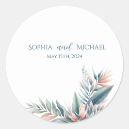 Aquarela Sonho Tropical - Adesivos de Casamento