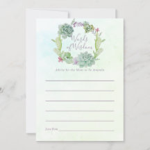 Aquarela Sucultiva Chá de fraldas Conselho Mãe