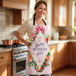 Aquarela Vintage Floral Jardim Rosa