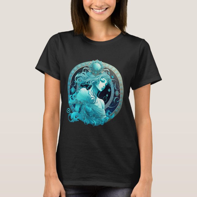 Aquário - Camiseta Zodíaca (Frente)