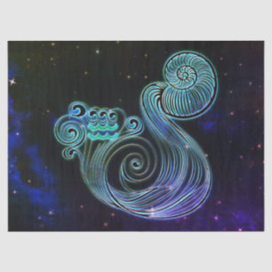 aquário, o carregador de água de papel de tecido z