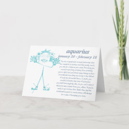 Aquarius [ - BitchScope - ] Cartão de aniversário
