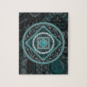 Aquarius Mandala Quebra-cabeça