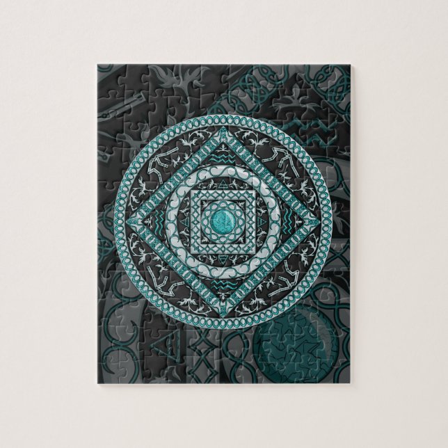 Aquarius Mandala Quebra-cabeça (Vertical)