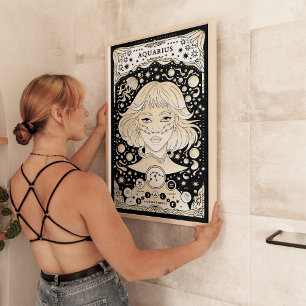 Aquarius Zodiac Poster - Inovador e Único