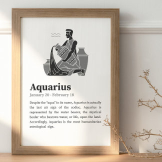 Aquarius Zodiac - Sinal poster