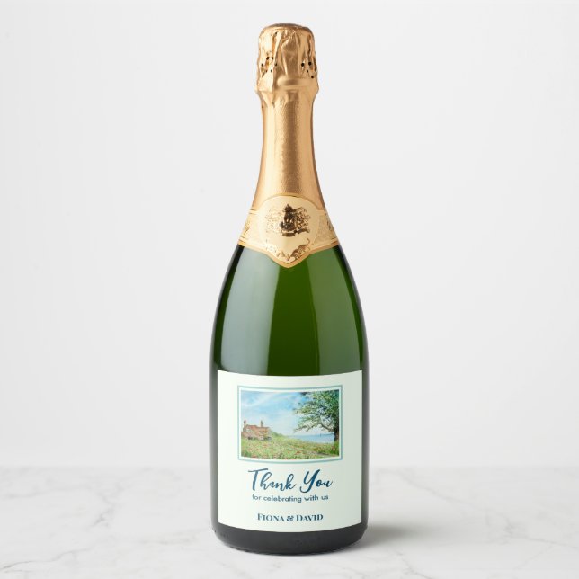 Aquecimento Doméstico Campo Popppy Paisagem Aquare (Frente)