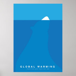 Aquecimento global Salve o Poster do Urso Polar