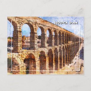 Aqueduto Romano, Segóvia. Espanha. Cartão Postal
