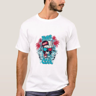 Aquel Camiseta Gráfica de Caveira Legal