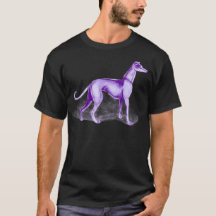 Aquela Camiseta de cão Roxa Sem Palavra