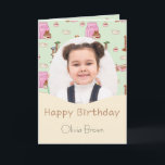 Aquele Cartão De Aniversário Do Cat Life Kids<br><div class="desc">Procurando a maneira perfeita de enviar desejos de aniversário para seu amigo favorito? Não olhe além de nossos cartões de aniversário de design de padrão de gato com texto e fotos editáveis! Apresentando um adorável padrão de gatos que certamente fará qualquer um sorrir, estas cartas são a maneira perfeita de...</div>