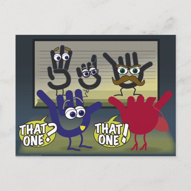 Aquele! Cartão postal ASL (Frente)