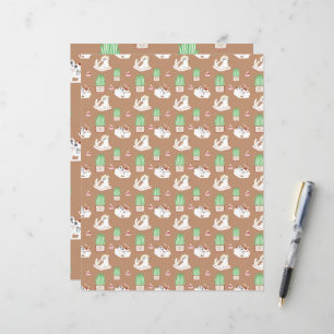 Aquele Padrão de Vida de Gato no Papel Marrom