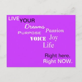 AQUI. AGORA. Cartão Postal