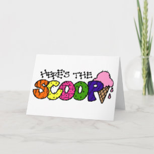 Aqui está o Cartão de Saudação Scoop