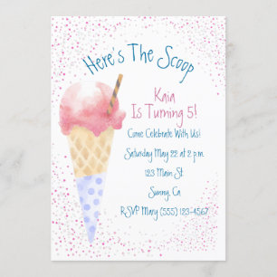 Aqui está o convite de aniversário do Scoop