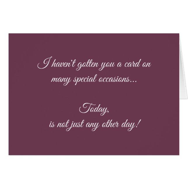 Aqui está o dia do seu cartão (Frente Horizontal)