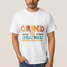 aqui está uma design de camiseta com o texto "Grin
