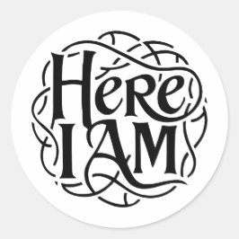 Aqui Estou O Adesivo