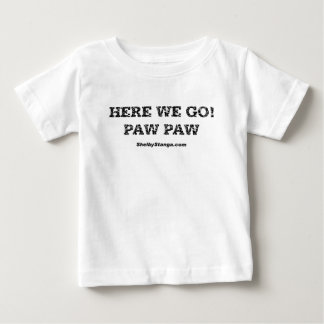 Aqui nós vamos t-shirt da criança