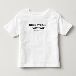 Aqui nós vamos t-shirt da criança