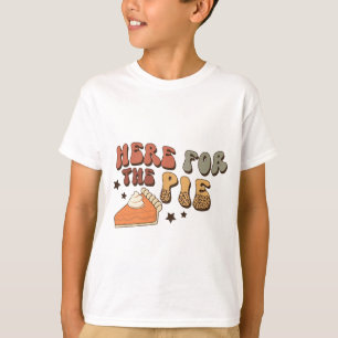 Aqui para a Camisa de Ação de Graças da Pie Funny